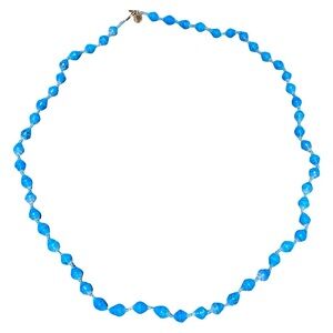 Bead for Life Blue Paper Bead Long Necklace